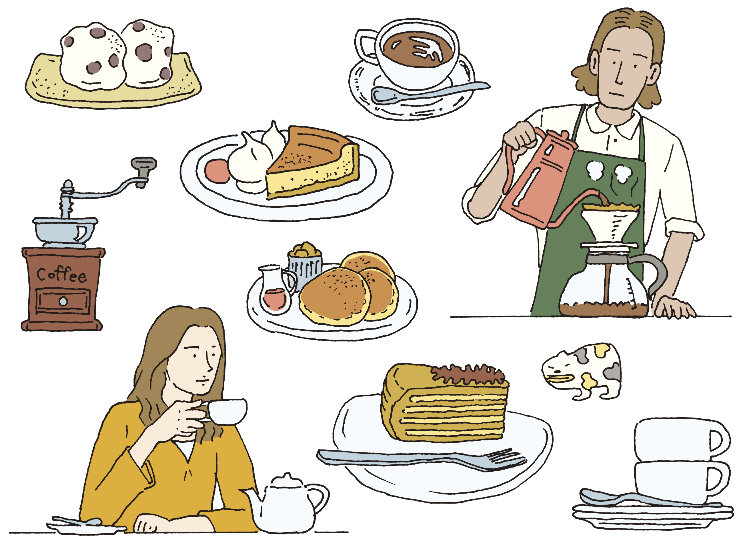 苦みのあるコーヒーに合うお菓子