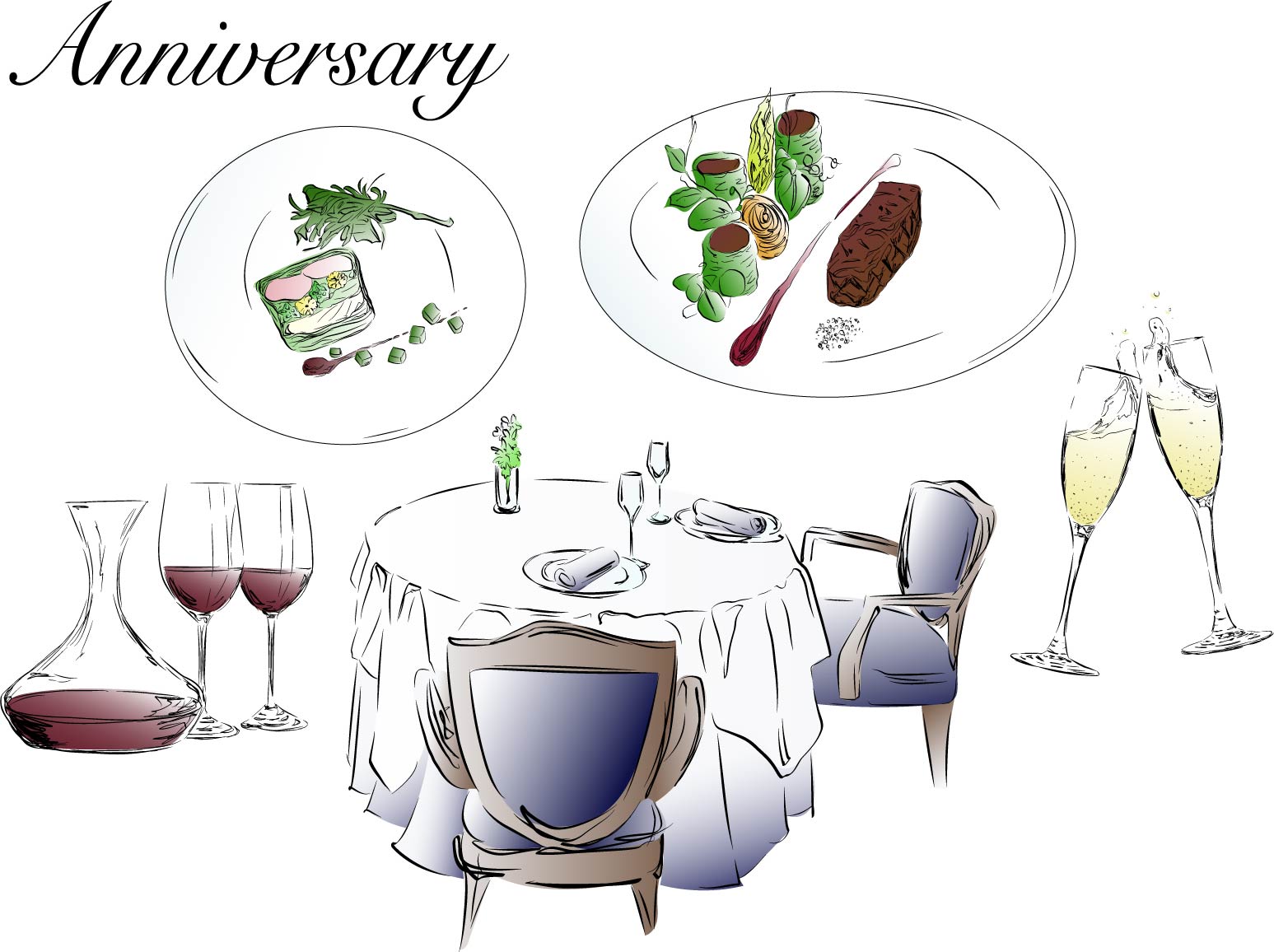 上座・下座の基本配置図