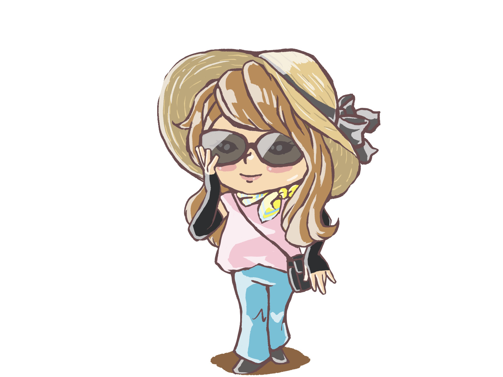 日傘と帽子で紫外線対策