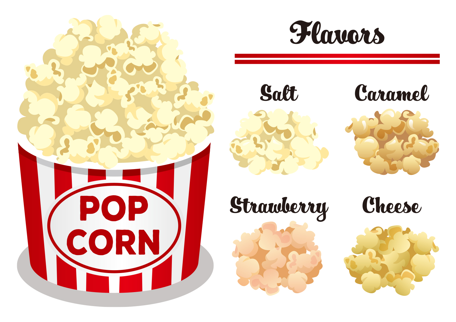 ポップコーンのフレーバーアレンジ