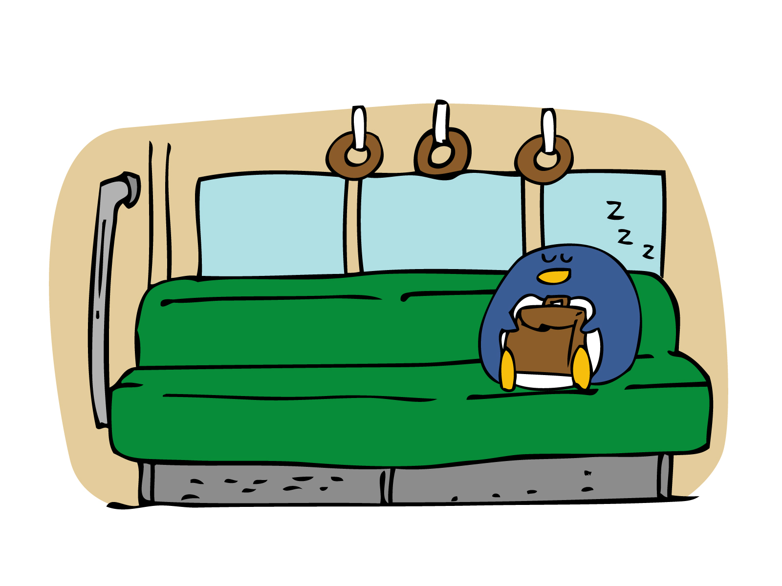 電車の寝過ごし